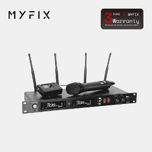 [MYFIX] GW-902 주파수 자동 추적 충전식 무선마이크 시스템 공연장 강의용 전문가용